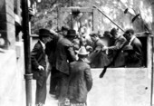 Execution of Eddie Broom outside Osceola County courthouse - Kissimmee, Florida