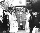 Inauguration of National Airlines international service.