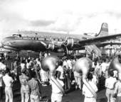 Christening of the Pan American "Clipper Hurricane" airplane