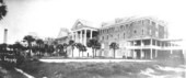 Exterior view of the Clarendon Inn - Seabreeze, Florida.