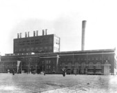 Exterior view of an electric power plant - Jacksonville, Florida.