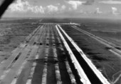 Aerial view of Turkey Point Nuclear Power Plant - Dade County, Florida