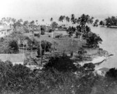Fort Dallas at the mouth of the Miami River - Miami, Florida.