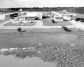 Maintenance buildings of the Florida State Turnpike Authority, Stuart Interchange - Stuart Region, Florida.