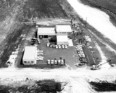 Aerial view of administrative headquarters, Florida State Turnpike Authority - Fort Lauderdale (?), Florida.