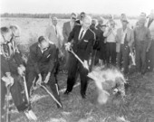 Groundbreaking for the Florida Turnpike, Orlando-Fort Pierce extension - Orlando Region, Florida.