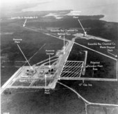 Aerial view of the Escambia Chemical Company - Escambia County, Florida