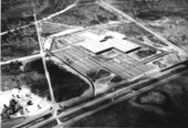 Aerial view of RCA data processing machinery plant - Palm Beach Gardens, Florida.
