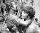 Men being rescued from a mudslide - Jacksonville, Florida