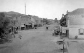 Looking down a street - Jacksonville, Florida