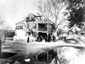Union soldiers gathered at Cooleys - Tampa, Florida.