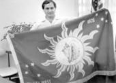 Flag of "secession" of the "Conch Republic" - Key West, Florida