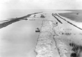 Construction of levees - Lake Okeechobee, Florida