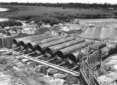 Construction of culvert - Lake Okeechobee, Florida
