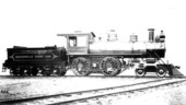 Builder's photo of the Atlantic, Valdosta and Western Railway company engine 200.