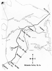 Oklawaha Valley Railway Company map