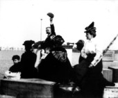 Pearsall family heading home across Santa Fe Lake - Melrose, Florida