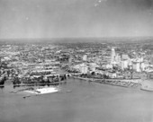 Aerial view of downtown - Miami, Florida.