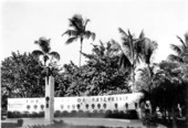 Torch of Friendship monument in Bayfront Park - Miami, Florida.