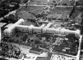 Aerial view of the Royal Poinciana hotel - Palm Beach, Florida.
