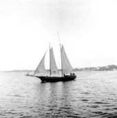 Ware family sailboat the "Wm. Crawford" on the bay - Saint Andrews, Florida