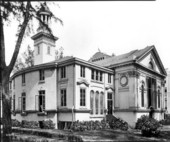Presbyterian church building on East Flagler Street - Miami, Florida.