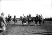 Women on polo ponies - Miami Beach, Florida