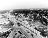 Miami Metrorail under construction - Miami, Florida.