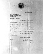 Letter to Mr. Sewell from Marshall Neilan - Miami, Florida