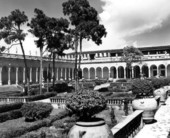 Courtyard garden at the John and Mable Ringling Museum of Art - Sarasota, Florida.