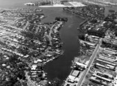 Aerial view of Bayway looking south - Pinellas County, Florida