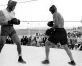 Young Stribling training for the Sharkey fight - Miami, Florida