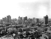 Looking downtown from the Alcazar Hotel - Miami, Florida.