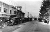 Looking down West Flagler Street - Miami, Florida.