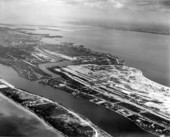Aerial photograph of Indian Creek - Miami Beach, Florida.