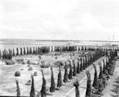 Looking at the county causeway in the distance - Miami Beach, Florida.