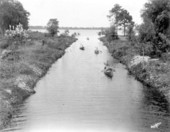 People canoeing on a canal - Winter Haven, Florida