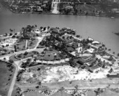 Aerial view of the Joseph H. Adams estate at Belle Isle - Miami Beach, Florida.