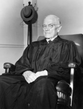 Supreme Court Chief Justice Glenn Terrell sitting in his chair - Tallahassee, Florida.