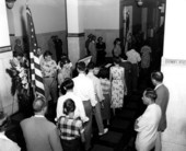 People saying farewell to the deceased Governor Dan McCarty - Tallahassee, Florida