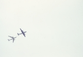 Two B-47s in the sky - Tampa, Florida