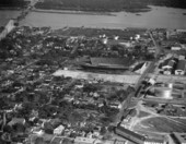 Aerial view looking over a part of Jacksonville - Duval County, Florida.