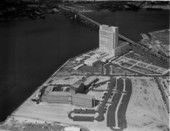 Aerial view showing the Prudential Insurance building - Jacksonville, Florida.