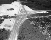 Aerial view looking over intersection of Atlantic Boulevard with Arlington Expressway - Jacksonville, Florida.