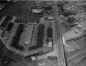 Aerial view overlooking Beaver Street near Robinson Avenue - Jacksonville, Florida.