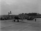View of bi-plane in the Eastern Air Lines air show - Jacksonville, Florida.