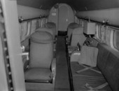 Interior view of Lockheed airplane - Jacksonville, Florida.