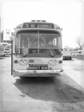 Front view of a bus - Jacksonville, Florida