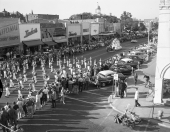 North Florida Fair parade proceeding south on Monroe Street.