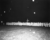Cross burning by the Ku Klux Klan